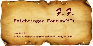 Feichtinger Fortunát névjegykártya